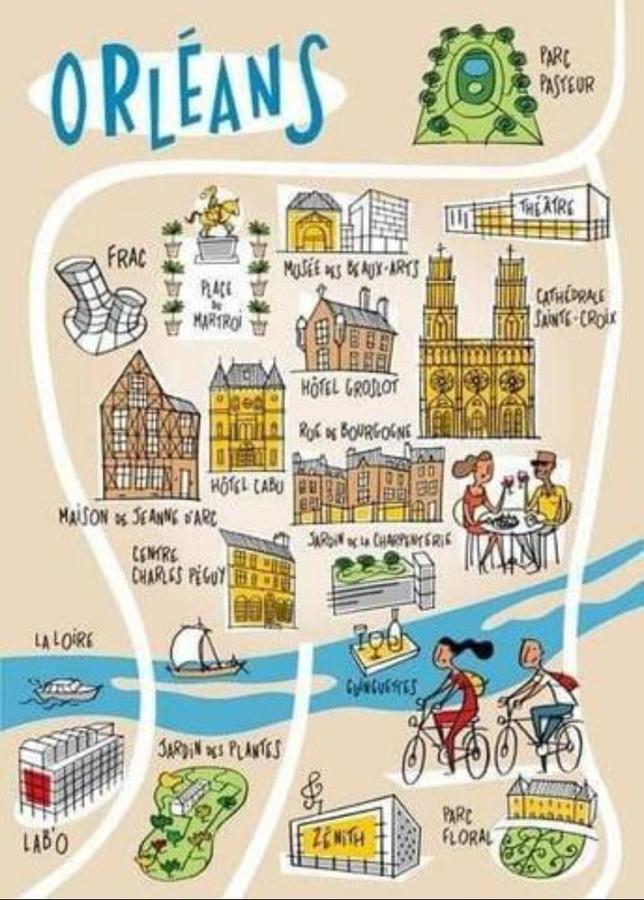 Bnb Le Cocon, Coeur Historique D'Orleans, 5' Train Station 外观 照片
